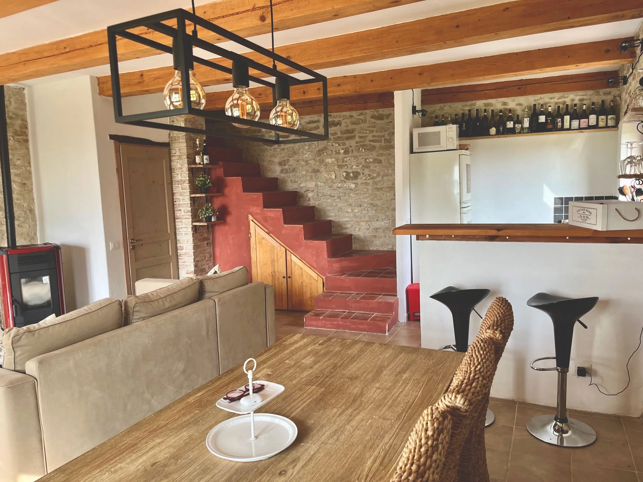 Soggiorno e cucina open space